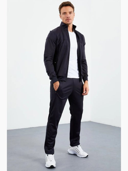 Ensemble de sport homme en maille scuba à col zippé tommy - Kiabi