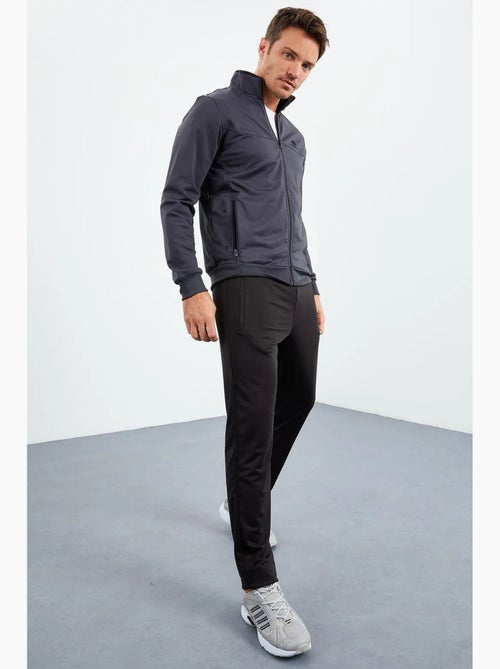 Ensemble de sport homme en maille scuba à col zippé tommy - Kiabi
