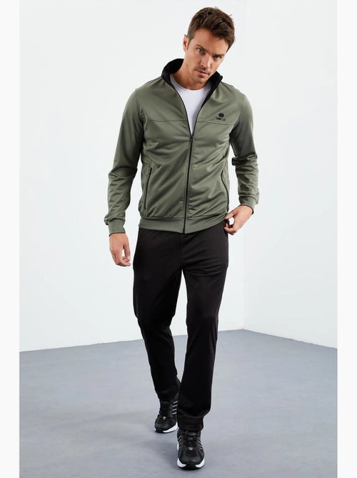Ensemble de sport homme en maille scuba à col zippé tommy - Kiabi