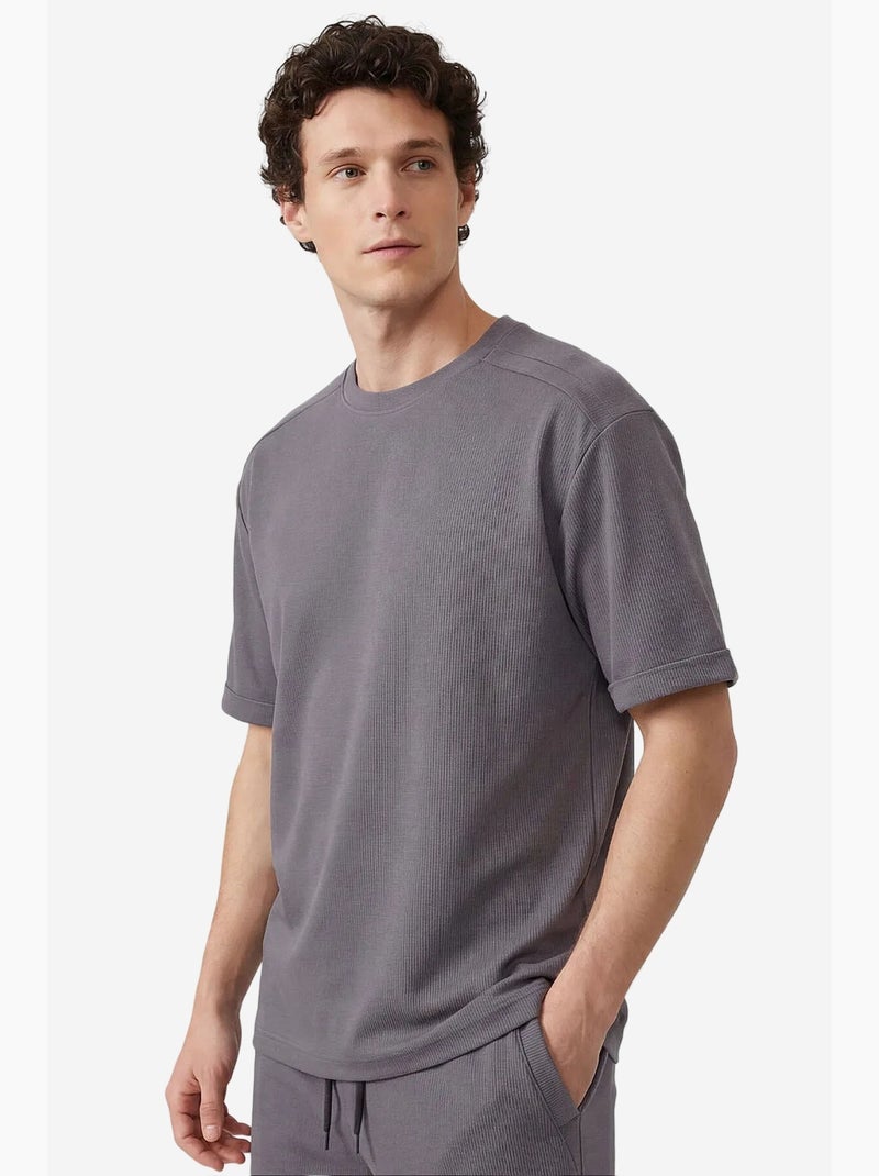 Ensemble de sport homme en mélange coton tommy Gris Noir - Kiabi