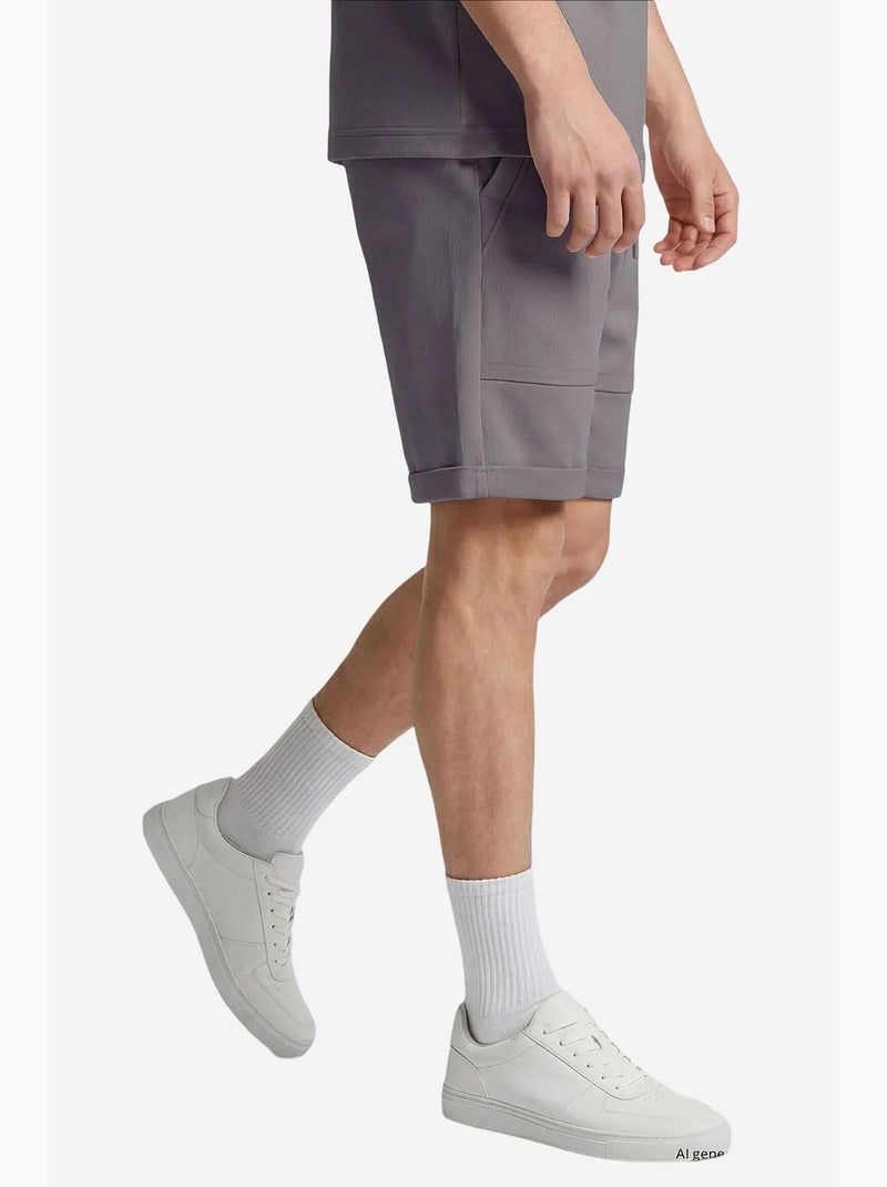 Ensemble de sport homme en mélange coton tommy Gris Noir - Kiabi