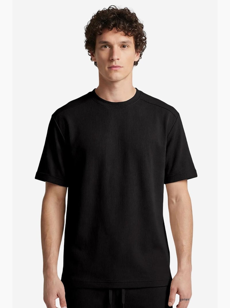 Ensemble de sport homme en mélange coton tommy Noir - Kiabi
