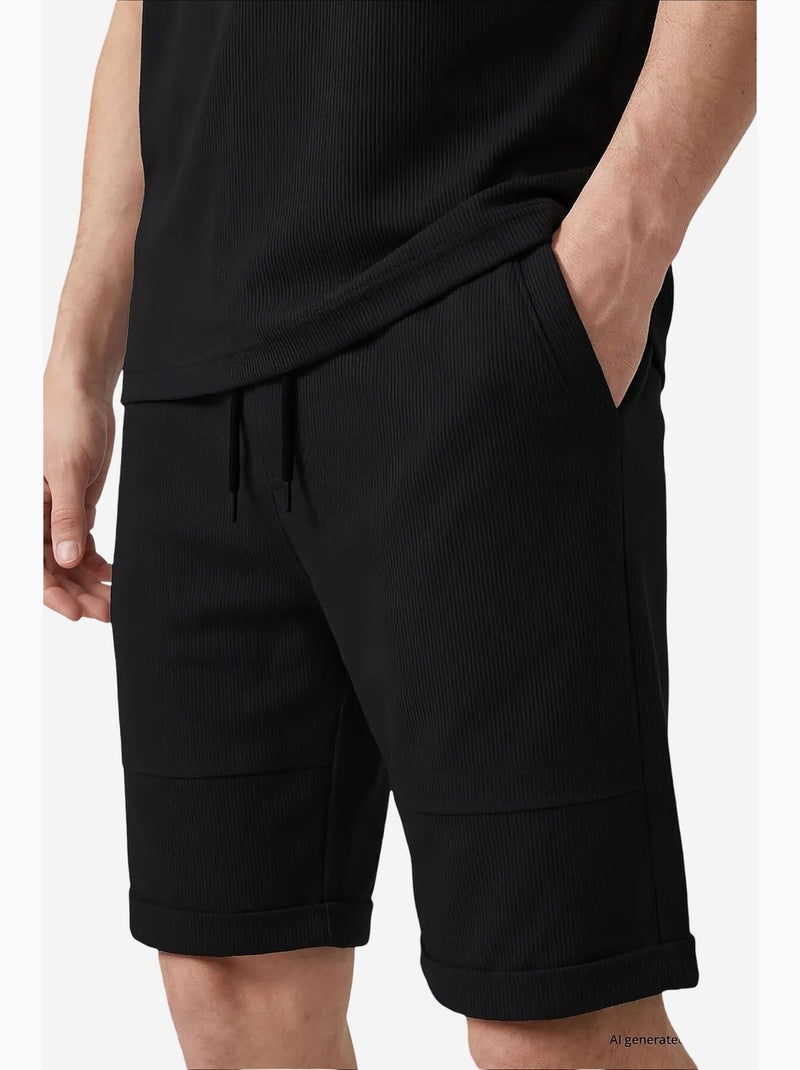 Ensemble de sport homme en mélange coton tommy Noir - Kiabi
