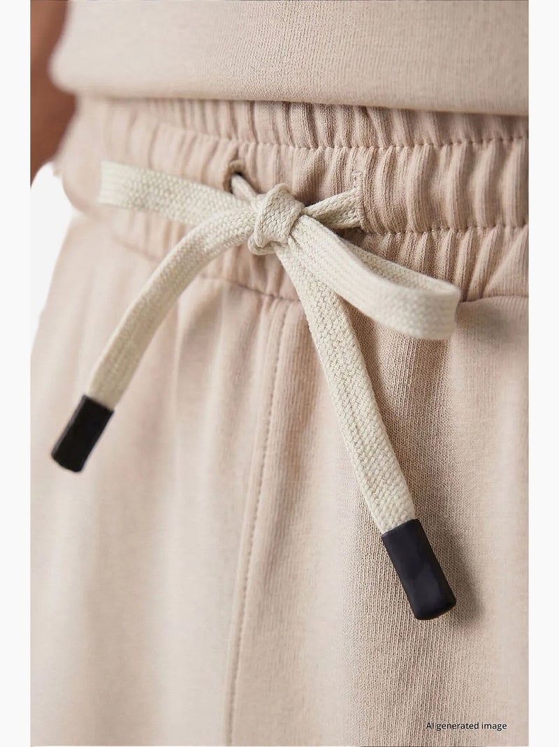 Ensemble de sport homme oversize court tommy Beige argile - Kiabi