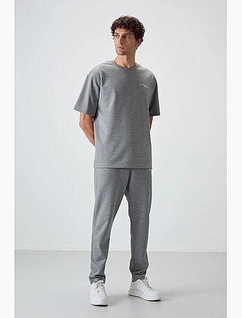 Ensemble de sport homme oversize en coton mélangé tommy