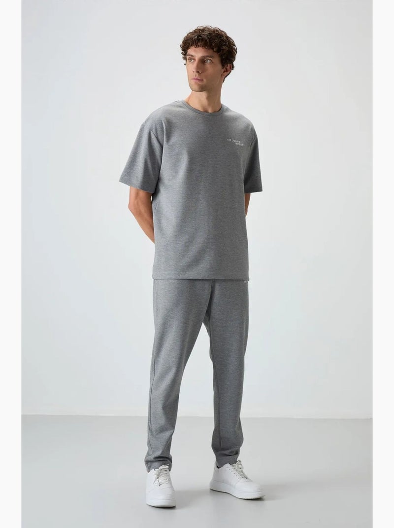 Ensemble de sport homme oversize en coton mélangé tommy Gris - Kiabi
