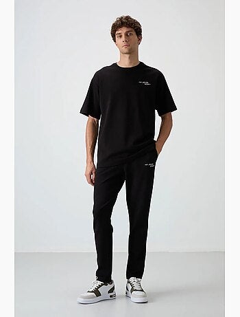 Ensemble de sport homme oversize en coton mélangé tommy