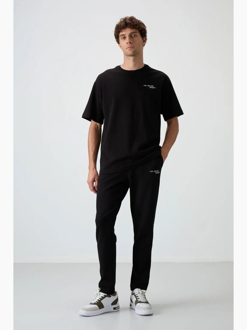 Ensemble de sport homme oversize en coton mélangé tommy Noir - Kiabi