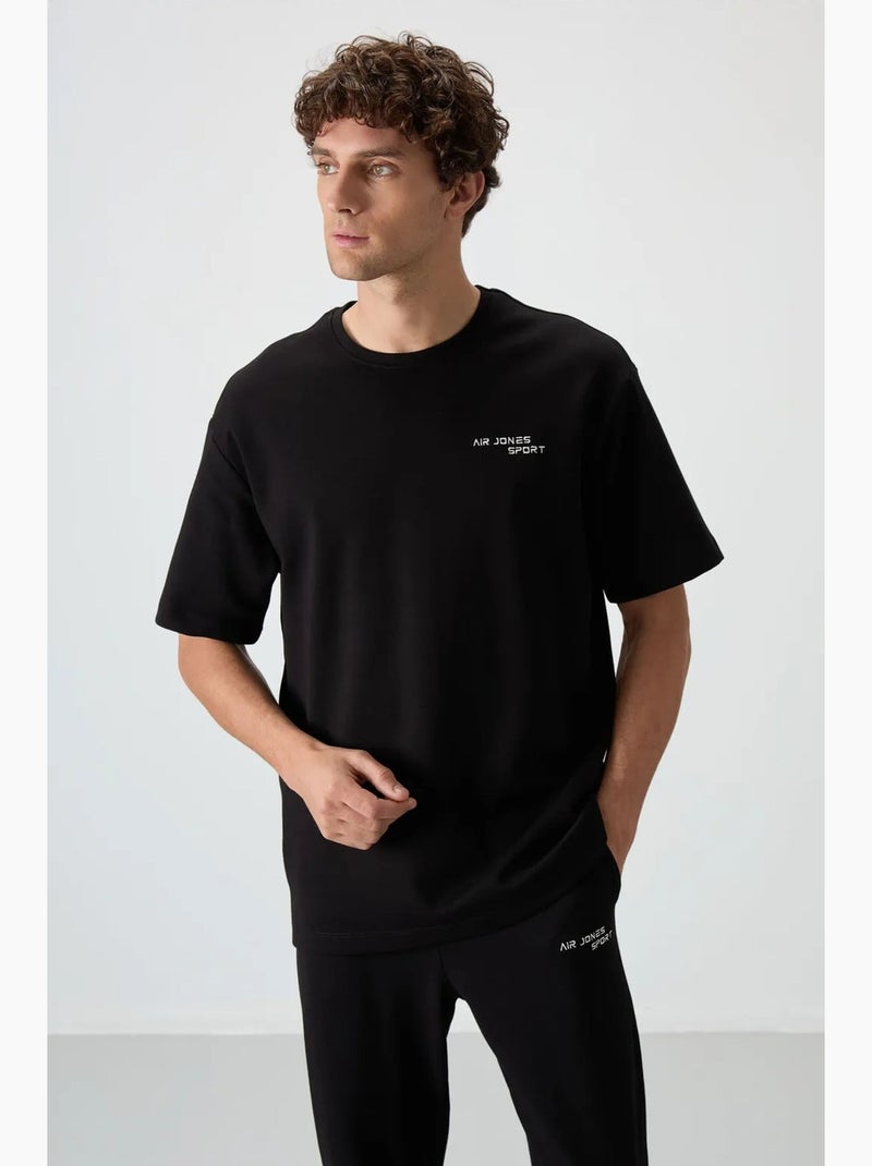 Ensemble de sport homme oversize en coton mélangé tommy Noir - Kiabi