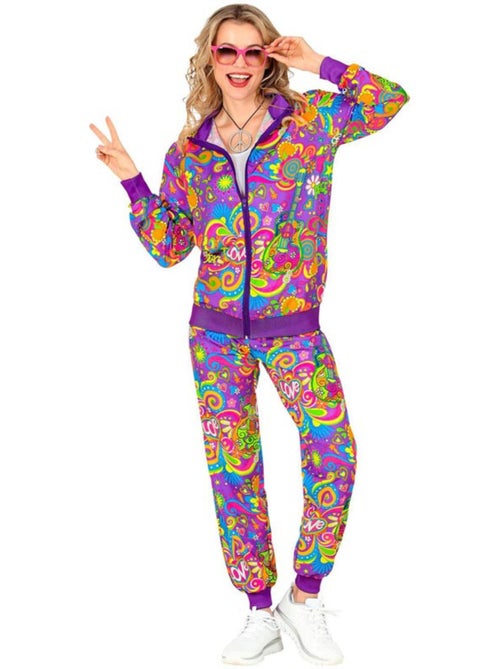 Ensemble de survêtement hippie Neon Flower Power - Kiabi
