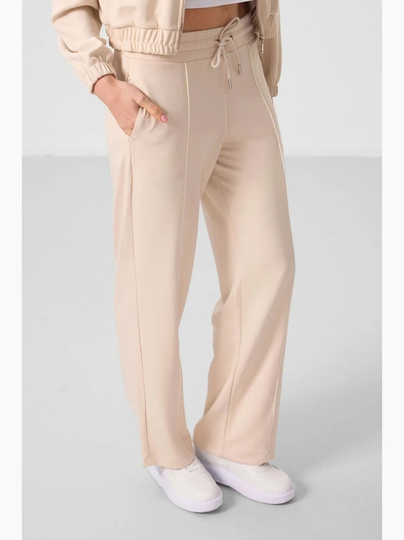 Ensemble de survêtement oversize à col zippé tommy Beige argile - Kiabi