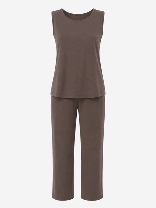 Ensemble débardeur sans manches et pantalon à jambe large mixray - Kiabi
