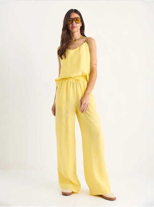 Ensemble débardeur sans manches et pantalon large lucci - Kiabi