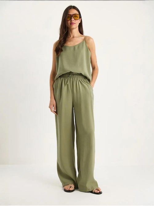 Ensemble débardeur sans manches et pantalon large lucci - Kiabi