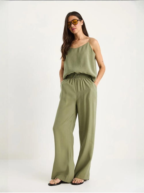 Ensemble débardeur sans manches et pantalon large lucci - Kiabi