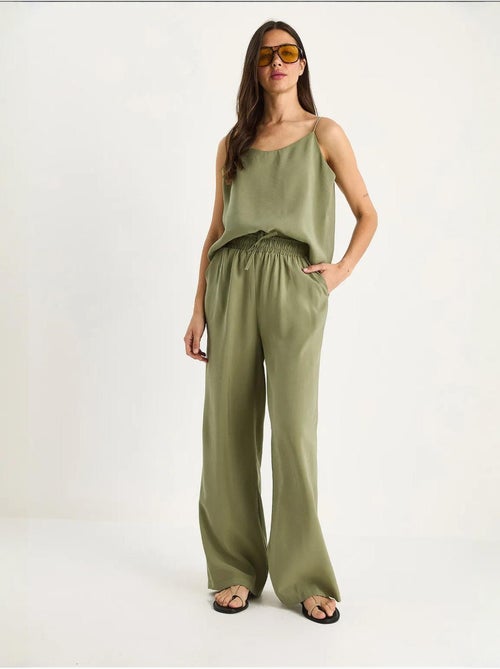 Ensemble débardeur sans manches et pantalon large lucci - Kiabi