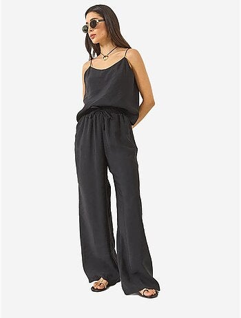 Ensemble débardeur sans manches et pantalon large lucci