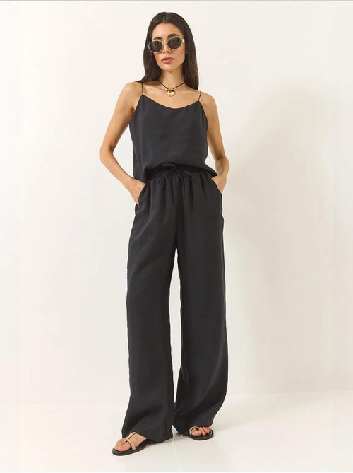 Ensemble débardeur sans manches et pantalon large lucci - Kiabi