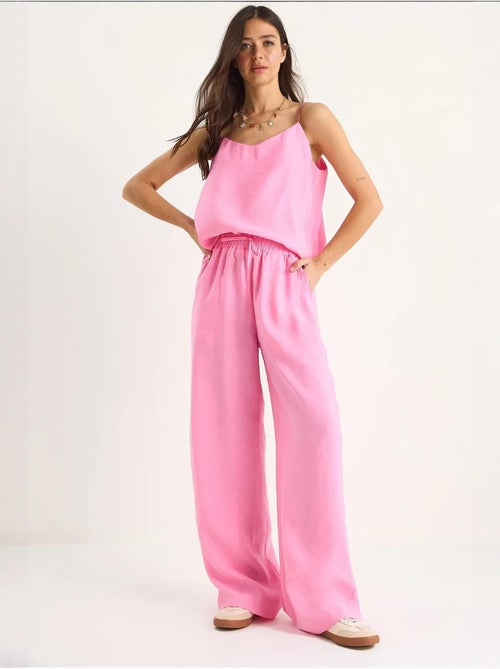 Ensemble débardeur sans manches et pantalon large lucci - Kiabi