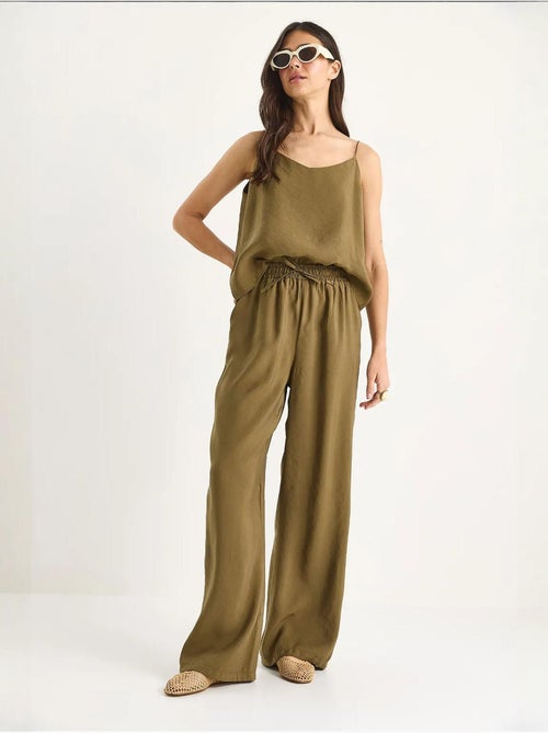 Ensemble débardeur sans manches et pantalon large lucci - Kiabi