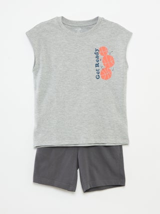 Ensemble débardeur + short - 2 pièces