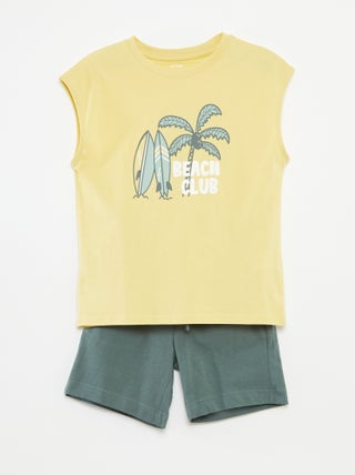 Ensemble débardeur + short - 2 pièces