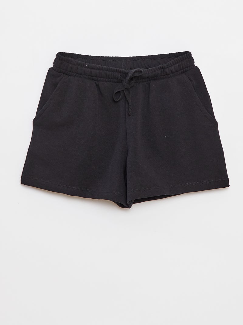 Ensemble débardeur + short uni - 2 pièces Noir - Kiabi