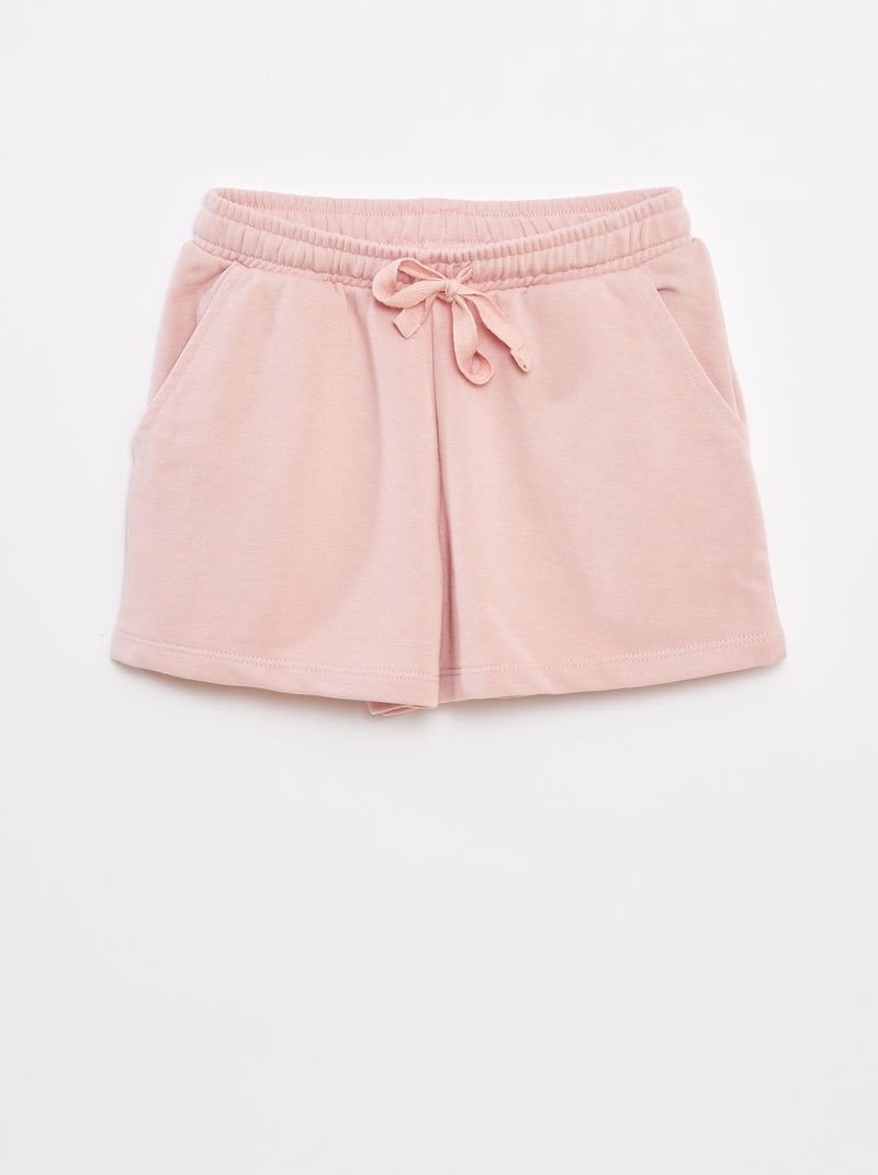 Ensemble débardeur + short uni - 2 pièces Rose - Kiabi