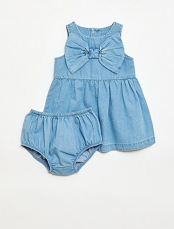 Ensemble denim robe + culotte