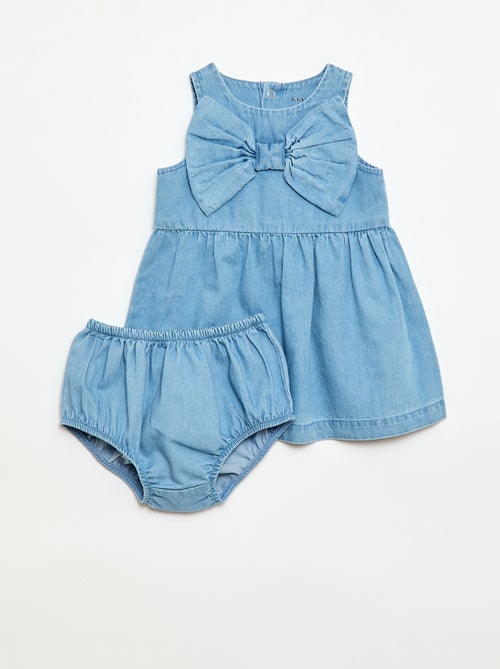 Ensemble denim robe + culotte - Kiabi