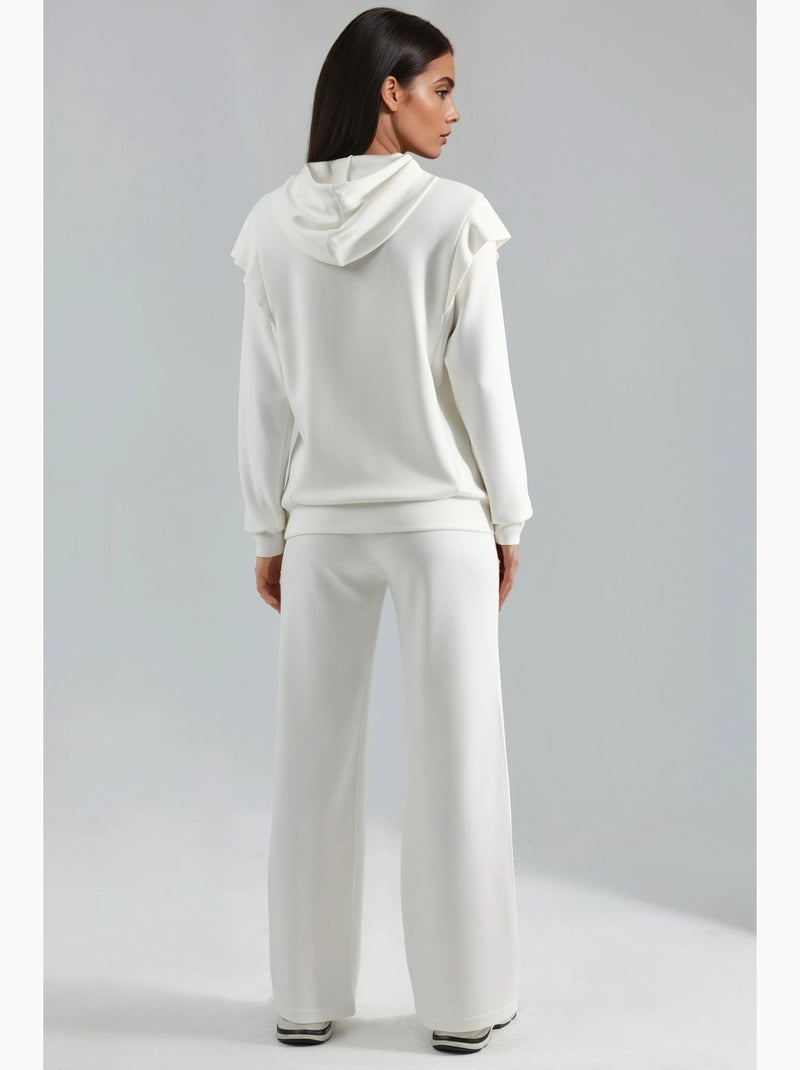 Ensemble deux pièces à capuche brodé hiccup Blanc - Kiabi