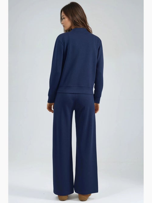 Ensemble deux pièces à capuche, taille haute et jambes larges hiccup - Kiabi