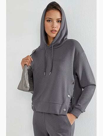 Ensemble deux pièces à capuche, taille haute et jambes larges hiccup