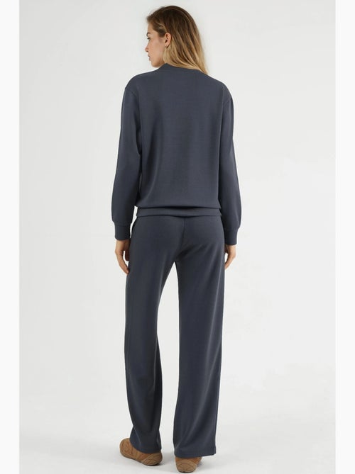 Ensemble deux pièces à capuche, taille haute et jambes larges hiccup - Kiabi