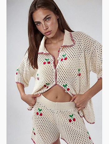 Ensemble deux pièces à col polo brodé hiccup