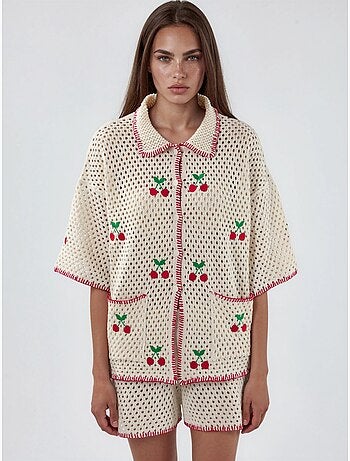 Ensemble deux pièces à col polo brodé hiccup