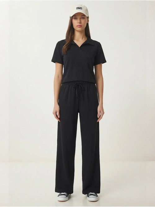 Ensemble deux pièces à col polo taille mi-haute istanbul - Kiabi