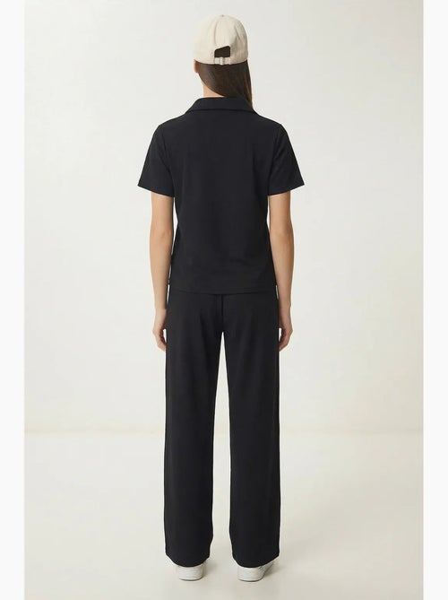 Ensemble deux pièces à col polo taille mi-haute istanbul - Kiabi