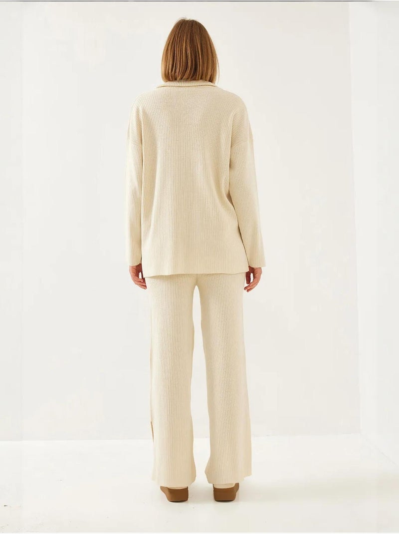 Ensemble deux pièces à manches longues lucci Beige argile - Kiabi