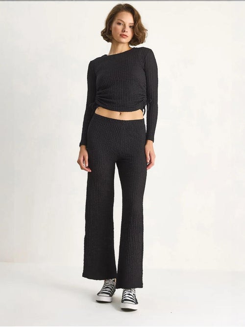 Ensemble deux pièces ajusté avec pantalon évasé lucci - Kiabi