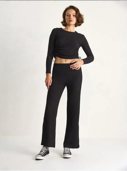 Ensemble deux pièces ajusté avec pantalon évasé lucci - Kiabi