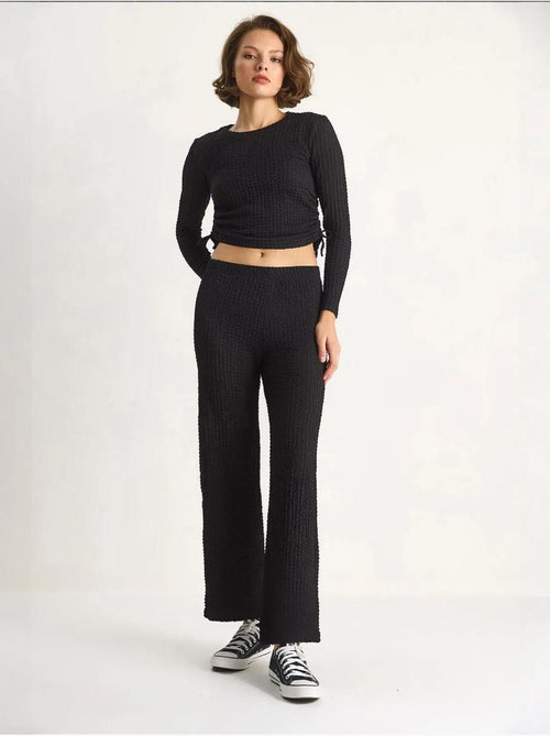 Ensemble deux pièces ajusté avec pantalon évasé lucci - Kiabi