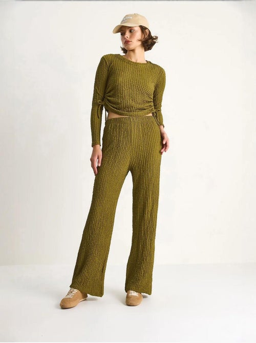 Ensemble deux pièces ajusté avec pantalon évasé lucci - Kiabi