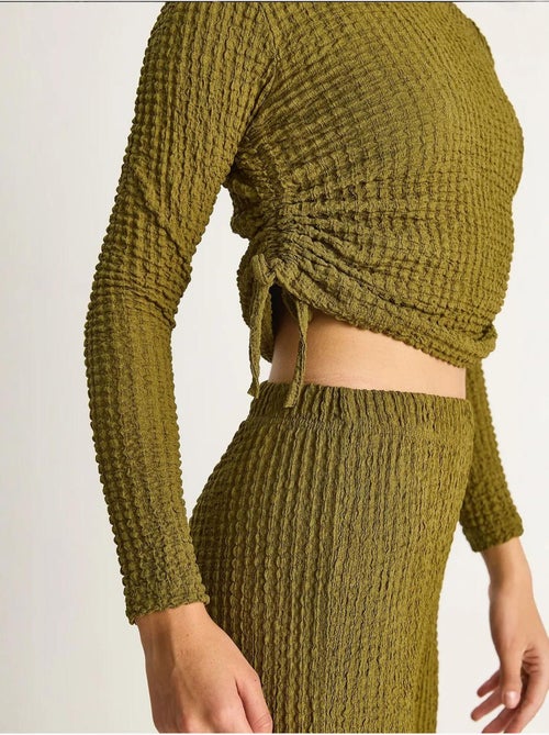 Ensemble deux pièces ajusté avec pantalon évasé lucci - Kiabi