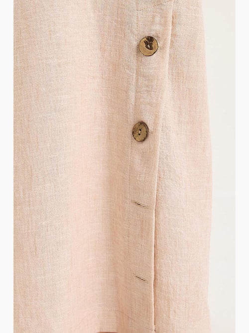 Ensemble deux pièces avec chemisier à nouer, ourlet boutonné doublé et pantalon doublé lucci - Kiabi