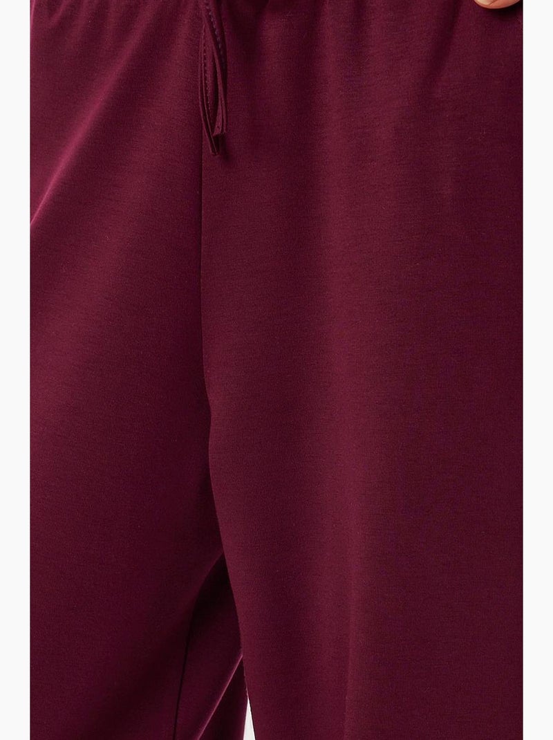 Ensemble deux pièces avec veste à détail poche et pantalon à jambes larges istanbul Mauve - Kiabi