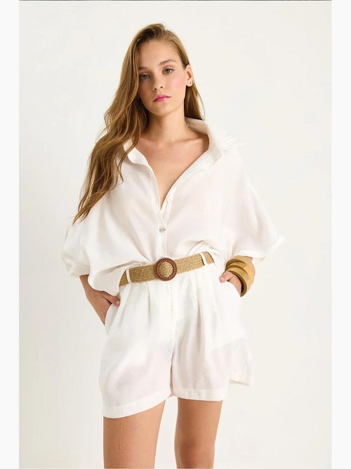Ensemble deux pièces boutonné taille haute lucci - Kiabi