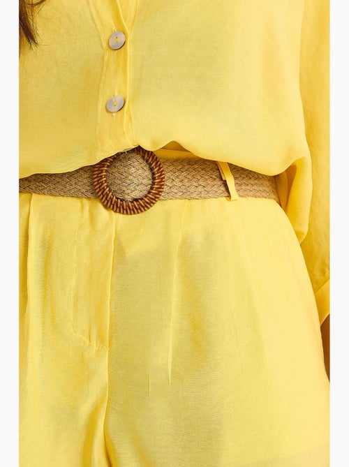 Ensemble deux pièces boutonné taille haute lucci - Kiabi