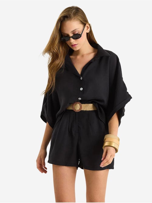 Ensemble deux pièces boutonné taille haute lucci - Kiabi