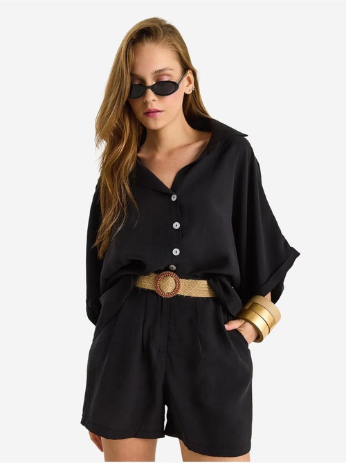 Ensemble deux pièces boutonné taille haute lucci - Kiabi